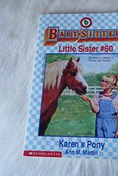 Cover Art for 9780590483056, Karen's Pony by Ann M. Martin