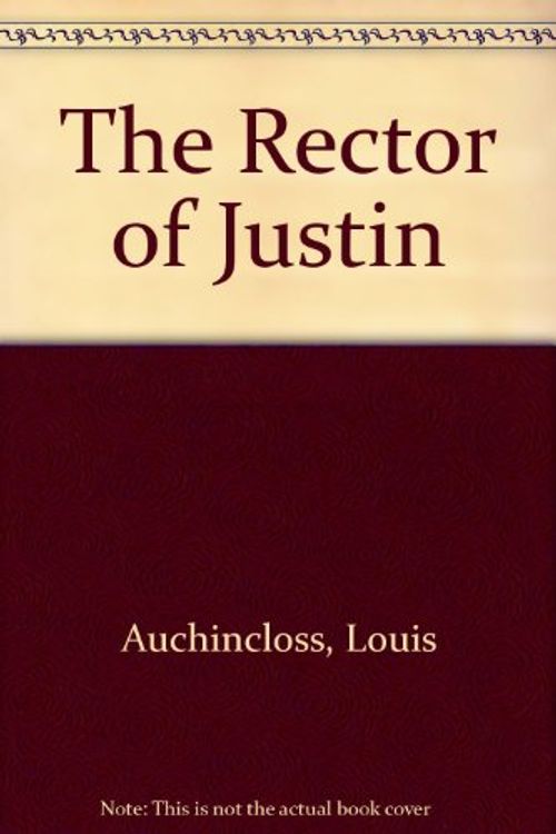 Cover Art for 9780395291795, RECTOR OF JUSTIN PA by Louis Auchincloss