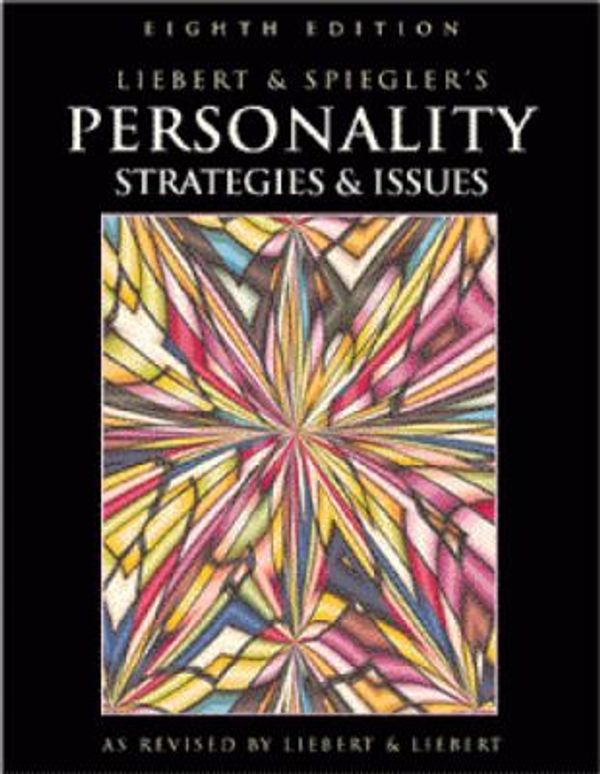 Cover Art for 9780534264185, Personality by Robert M. Liebert