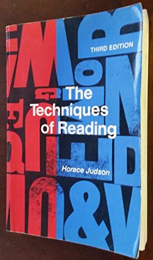 Cover Art for 9780155896901, Judson Techniques of Reading 3e by Judson, Horace Freeland