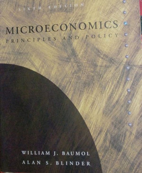 Cover Art for 9780030974533, Microeconomics: Principles and Policy (The Dryden Press Series in Economics) by William J. Baumol; Alan S. Blinder