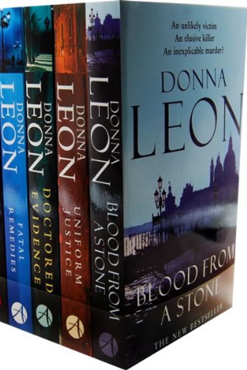Cover Art for B00CM8BXZE, Donna Leon A Guido Brunetti Mystery 8 Books Collection Pack Set RRP: Â£63.92 (Friends in High Places, Death in a Strange Country, Wilful Behaviour, A Sea of Troubles, Fatal Remedies, Doctored Evidence, Uniform Justice, Blood from a Stone) by Donna Leon
