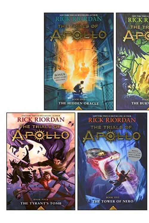 Cover Art for 9789124219888, Trials of Apollo Series 5 Books Collection Set By Rick Riordan (The Hidden Oracle, The Dark Prophecy, The Burning Maze, The Tyrant’s Tomb & The Tower of Nero) by Rick Riordan