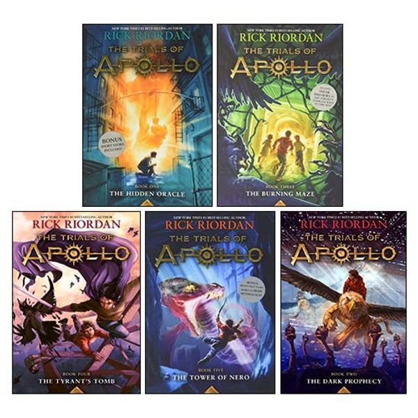 Cover Art for 9789124219888, Trials of Apollo Series 5 Books Collection Set By Rick Riordan (The Hidden Oracle, The Dark Prophecy, The Burning Maze, The Tyrant’s Tomb & The Tower of Nero) by Rick Riordan