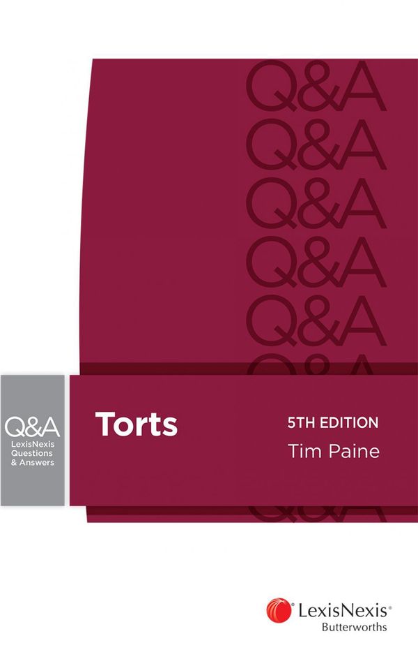 Cover Art for 9780409350227, LexisNexis Questions and Answers: Torts by Paine