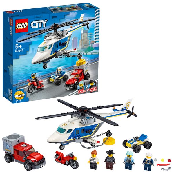 Cover Art for 5702016617771, Police Helicopter Chase Set 60243 by LEGO