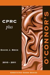 Cover Art for 9781598391046, O'Connor's CPRC Plus 2010-2011 by David J. Beck