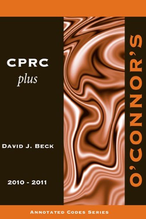 Cover Art for 9781598391046, O'Connor's CPRC Plus 2010-2011 by David J. Beck