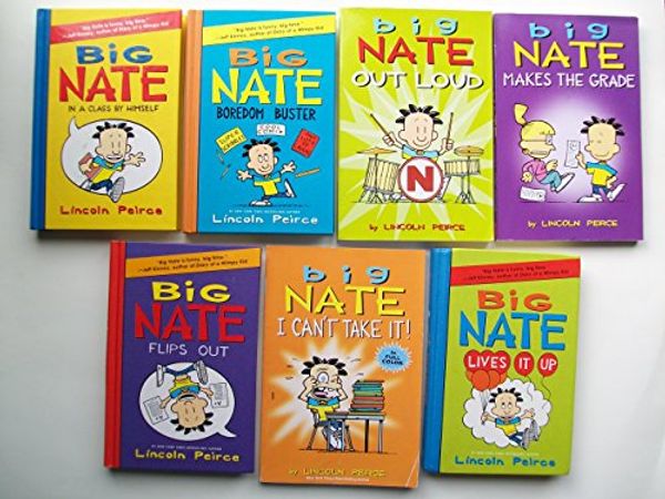 Cover Art for B079T4XBHM, Big Nate Series (Partial Set of 7) Big Nate in a Class by Himself; Big Nate Boredom Buster; Big Nate Out Loud; Big Nate Makes the Grade; Big Nate Flips Out, Big Nate, I Can't Take It, Lives It Up by Lincoln Peirce