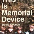 Cover Art for 9780571330850, This Is Memorial Device by David Keenan