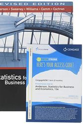 Cover Art for 9781337588898, Statistics for Business & Economics + Cengagenow With Xlstat, 1 Term - 6 Months Access Card for Anderson/Sweeney/williams/camm's Statistics for Business & Economics, 13th Ed. by David R. Anderson, Dennis J. Sweeney, Thomas A. Williams, Jeffrey D. Camm, James J. Cochran