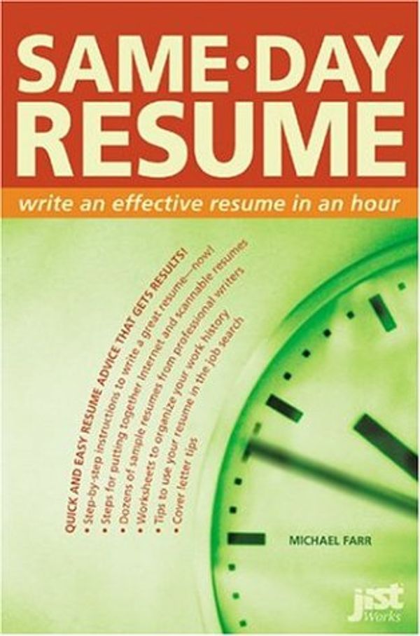 Cover Art for 9781593570057, Same-Day Resumes by J. Michael Farr