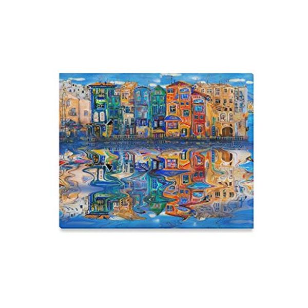Cover Art for 6413120381050, Jnseff Wall Art Painting Reflection CityPrints On Canvas The Picture Landscape Pictures Oil for Home Modern Decoration Print Decor for Living Room by 