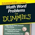 Cover Art for 9780470146606, Math Word Problems For Dummies by Mary Jane Sterling