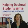 Cover Art for 9780415823487, Helping Doctoral Students Write by Barbara Kamler