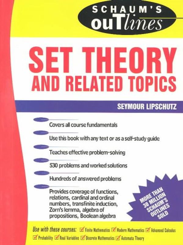 Cover Art for 9780070379862, Schaum's Outline of Set Theory and Related Topics by Seymour Lipschutz