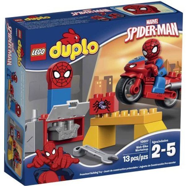 Cover Art for 0077349421704, LEGO Duplo Marvel Spider-Man Web-Bike Workshop Building Set 10607 WLM by 