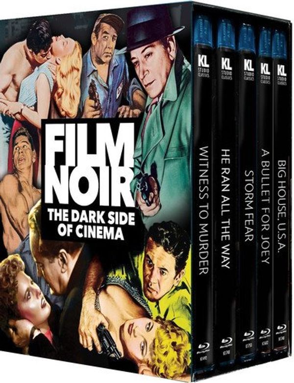 Cover Art for 0738329203634, Film Noir: The Dark Side of Cinema (Big House, U.S.A., A Bullet For Joey, He Ran All the Way, Storm Fear, Witness to Murder) (5 Discs) [Blu-ray] by KINO INTERNATIONAL