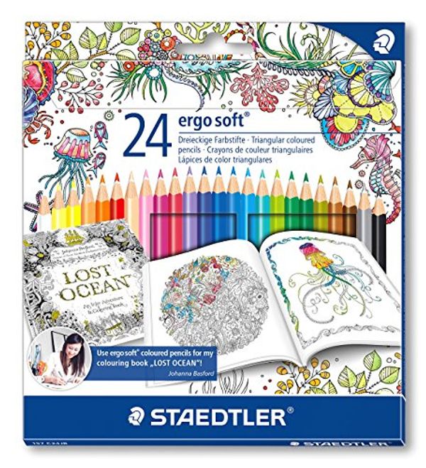 Cover Art for 4007817015544, Staedtler 157 C24JB Ergosoft Colouring Pencils with Johanna Basford Packaging - Assorted, Pack of 24 by 