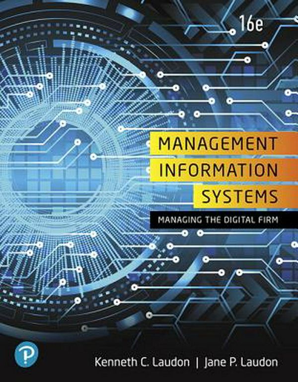 Cover Art for 9780135191798, Management Information Systems: Managing the Digital Firm by Kenneth Laudon, Jane Laudon