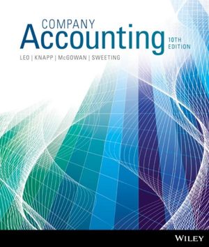 Cover Art for 9781118608173, Company Accounting 10E by Ken Leo, Jeffrey Knapp, Susan McGowan, John Sweeting