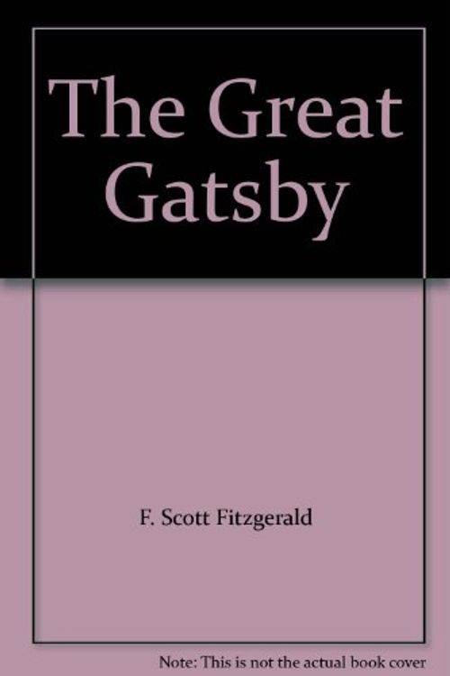 Cover Art for 9780684515168, The Great Gatsby by F. Scott Fitzgerald