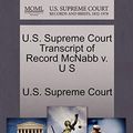 Cover Art for 9781270047063, U.S. Supreme Court Transcript of Record McNabb V. U S by Unknown