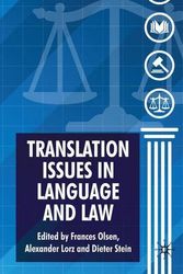 Cover Art for 9780230203501, Translation Issues in Language and Law by Frances E. Olsen, R. Alexander Lorz, D. Stein
