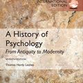 Cover Art for 9780132929509, A History of Psychology by Thomas H. Leahey