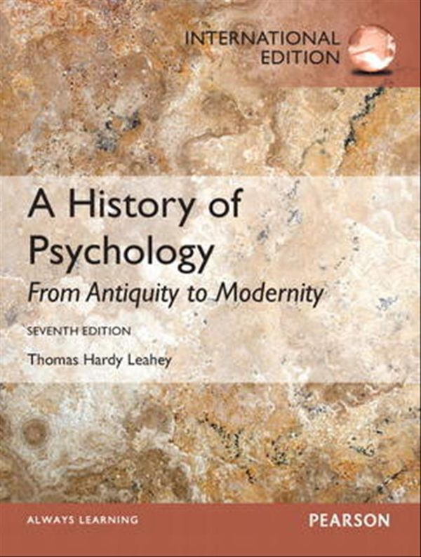 Cover Art for 9780132929509, A History of Psychology by Thomas H. Leahey
