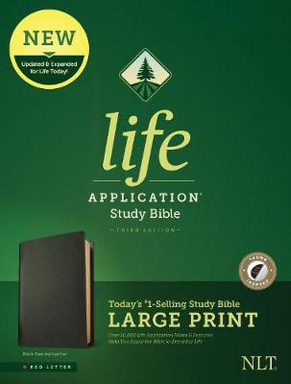 Cover Art for 9781496446879, Tyndale NLT Life Application Study Bible, Third Edition, Large Print (Genuine Leather, Black, Indexed, Red Letter) – New Living Translation Bible, Large Print Study Bible for Enhanced Readability by Tyndale