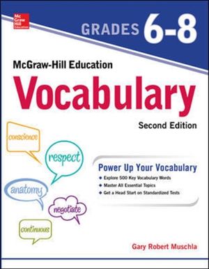Cover Art for 9781260117042, McGraw-Hill Education Mastering Vocabulary by Gary Muschla