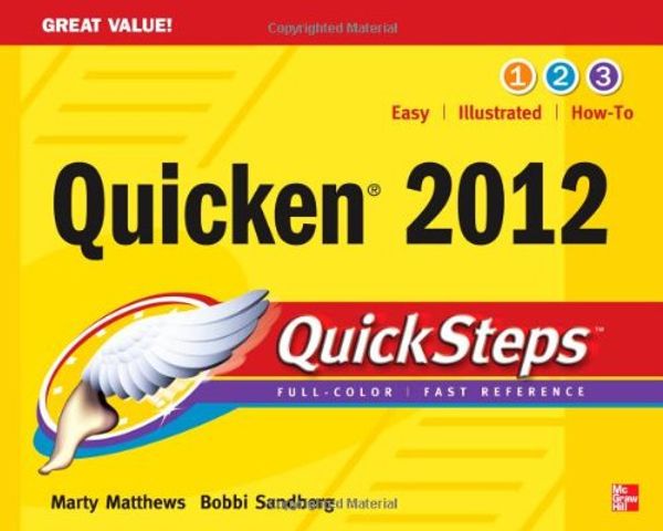 Cover Art for 9780071778244, Quicken 2012 QuickSteps by Matthews, Martin S, Sandberg, Bobbi