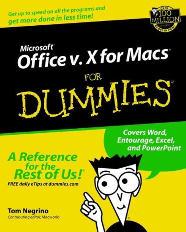 Cover Art for 9780764516382, Microsoft Office V.10 for Macs For Dummies by Tom Negrino