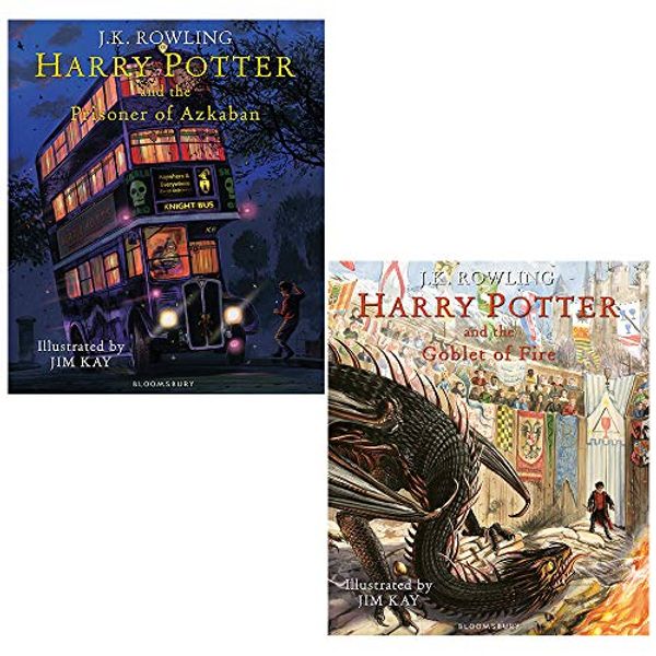 Cover Art for 9789124050344, JK Rowling 2 Books Collection Set Harry Potter Illustrated Edition Series (Harry Potter and the Prisoner of Azkaban, Harry Potter and the Goblet of Fire) by Jk Rowling