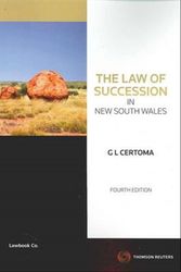 Cover Art for 9780455227207, The Law of Succession in New South Wales by G L Certoma