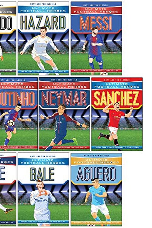 Cover Art for 9789124078881, Ultimate Football Heroes Collection 10 Books Set By Matt & Tom Oldfield (Ronaldo, Hazard, Messi, Lukaku, Coutinho, Neymar, Sanchez, Kane, Bale, Aguero) by Matt Oldfield, Tom Oldfield