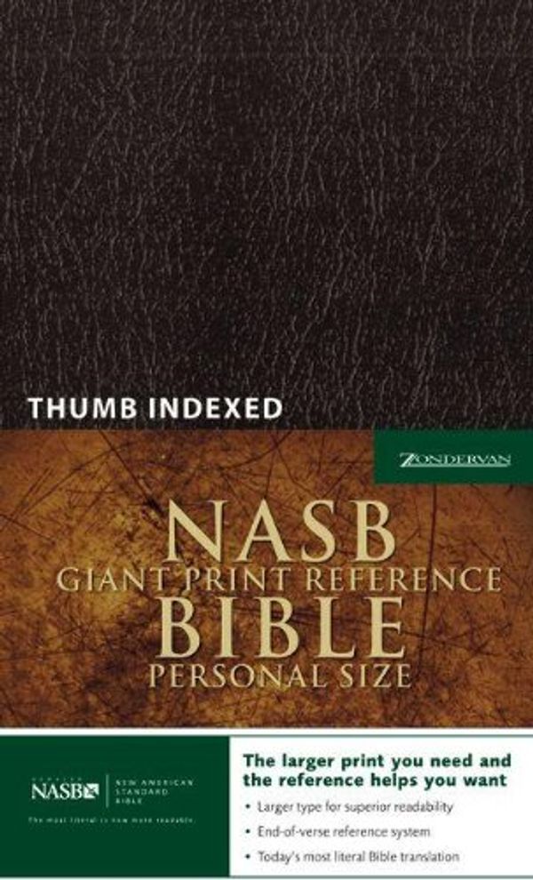 Cover Art for 9780310921455, Giant Print Reference Bible-NASB-Personal Size by Zondervan