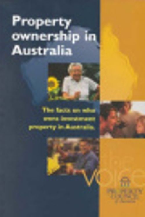 Cover Art for 9781876748005, Property Ownership in Australia by Property Council of Australia