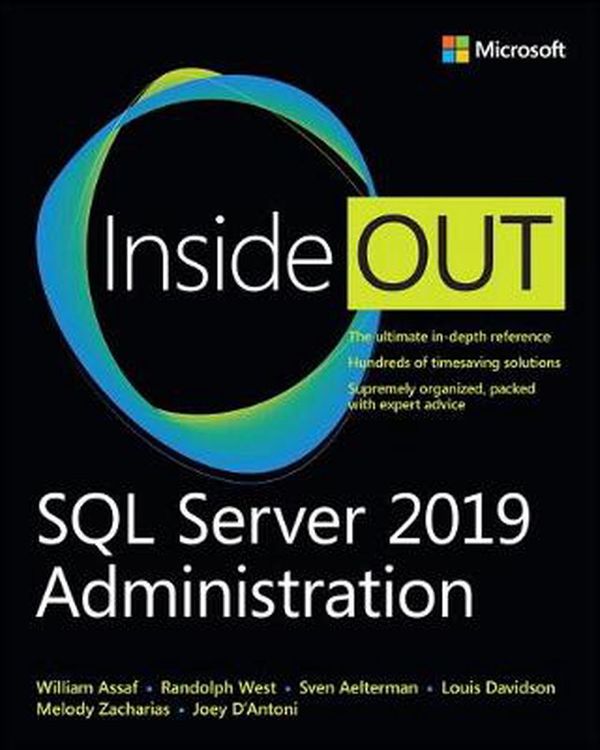 Cover Art for 9780135561089, SQL Server 2019 Administration Inside Out by William Assaf