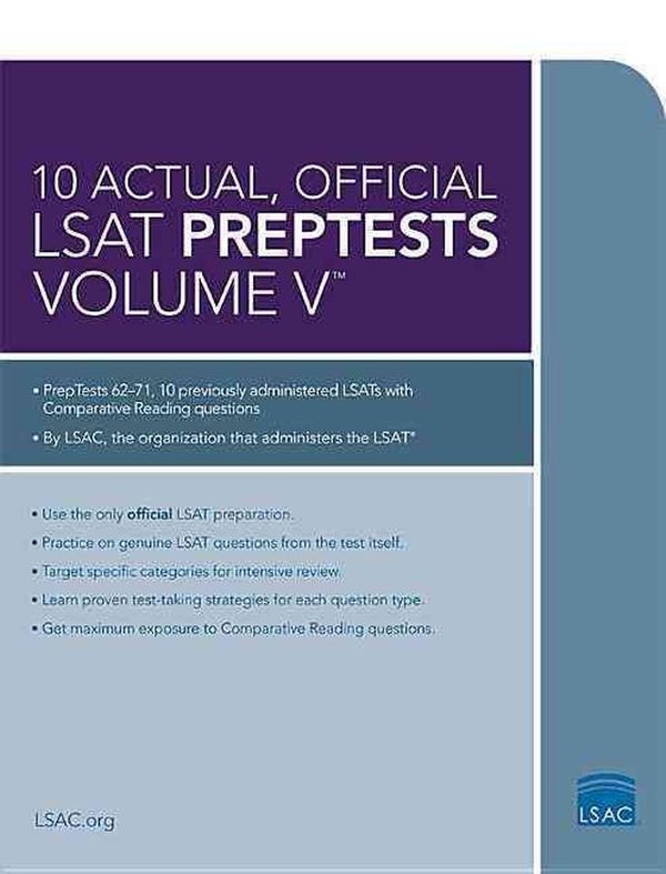 Cover Art for 9780986045516, 10 Actual, Official LSAT Preptests, Volume V: 5 by Law School Admission Council