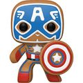 Cover Art for B09QT8DZV2, Marvel: Holiday - Gingerbread Captain America Funko Pop! Vinyl Figure (Bundled with Compatible Pop Box Protector Case) by Unknown