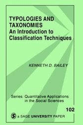Cover Art for 9780803952591, Typologies and Taxonomies by Kenneth D. Bailey