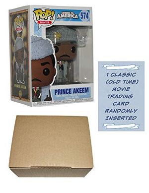 Cover Art for B082J6CGB4, Funko POP! Coming to America Movie Prince Akeem Funko Pop Vinyl Figure #574 Bundle with 1 Classic Movie Trading Card + 1 Cardboard Pop Protector Box by Unknown