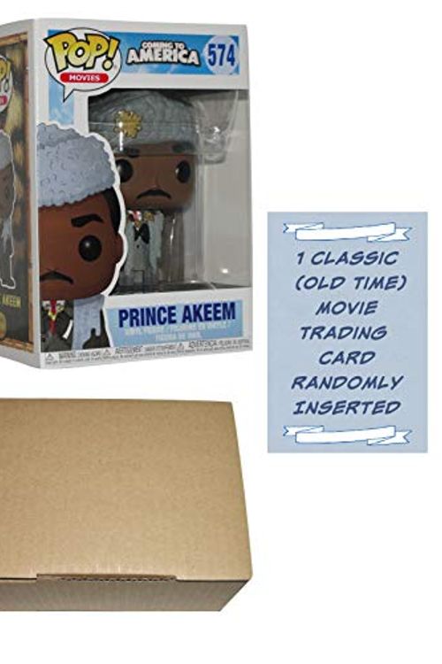 Cover Art for B082J6CGB4, Funko POP! Coming to America Movie Prince Akeem Funko Pop Vinyl Figure #574 Bundle with 1 Classic Movie Trading Card + 1 Cardboard Pop Protector Box by Unknown