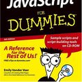 Cover Art for 9780764502231, JavaScript For Dummies by Emily A. Vander Veer