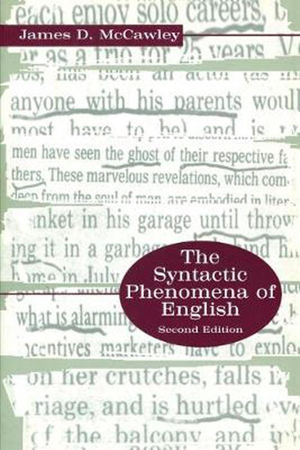 Cover Art for 9780226556291, The Syntactic Phenomena of English by James D. McCawley