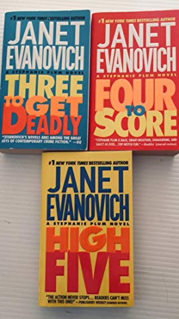 Cover Art for 9789955130710, 3 Books! 1) Three to Get Deadly 2) Four to Score 3) High Five by Janet Evanovich