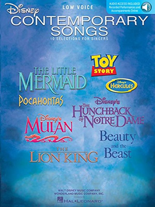 Cover Art for 9781423412793, Disney Contemporary Songs for Low Voice by Hal Leonard Corp