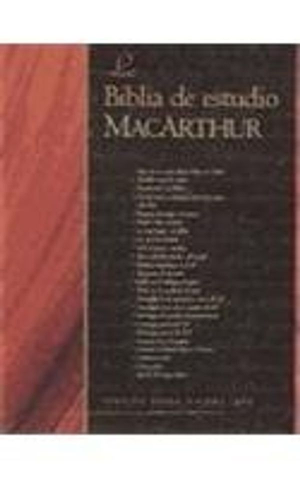 Cover Art for 9780825415463, La Biblia de Estudio MacArthur-RV 1960 by Unknown